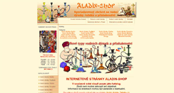 Desktop Screenshot of aladin-shop.cz