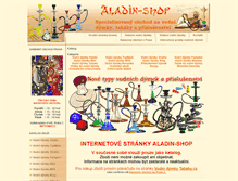Tablet Screenshot of aladin-shop.cz